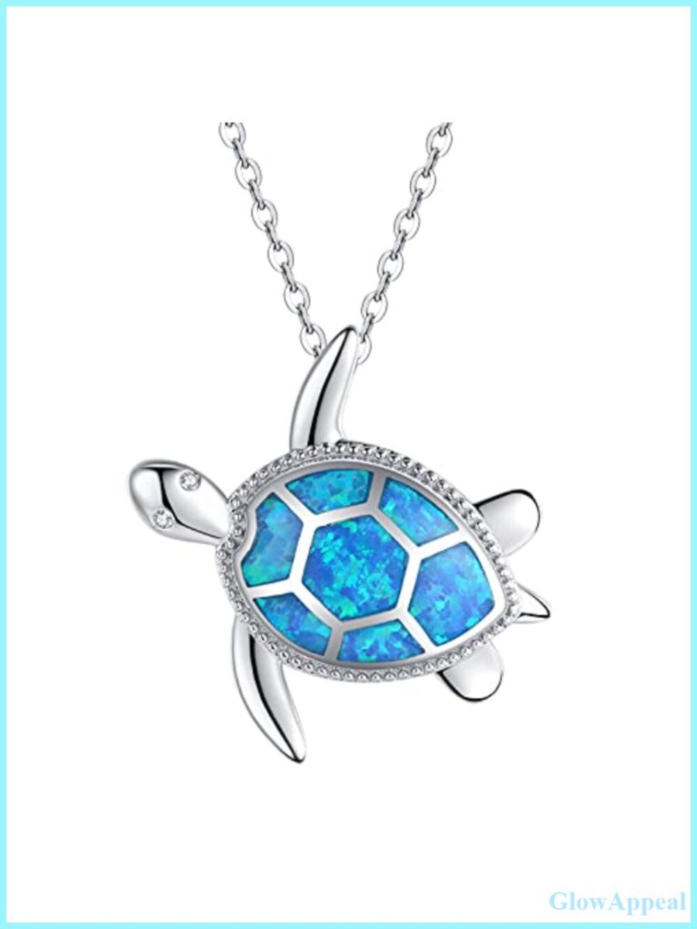 925 Sterling Silver Sea Turtle Necklace Pendant Jewelry Gift